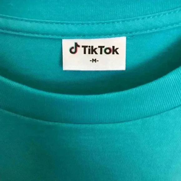 Tik Tok Unisex Blue Teal M Long Sleeve Pullover - Picture 4 of 6